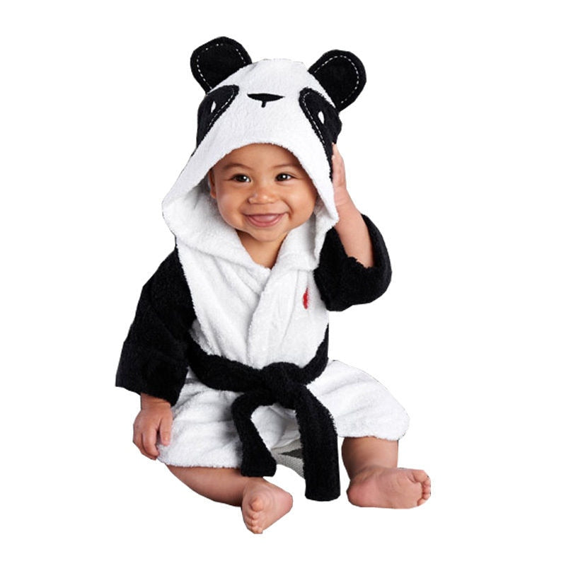 Pudcoco US Stock Baby Children Kids Pajamas Panda Mouse Rabbit Bath Robe Infant Homewear Beach Towel