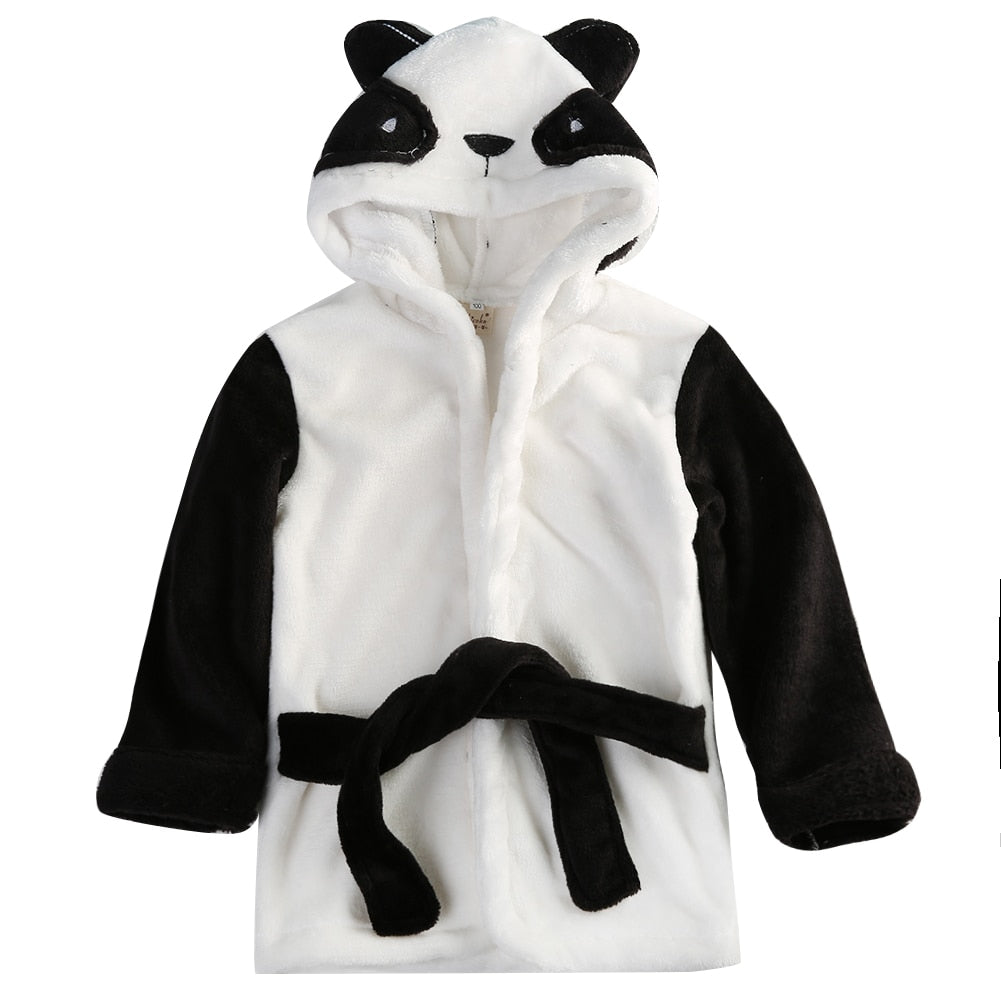 Pudcoco US Stock Baby Children Kids Pajamas Panda Mouse Rabbit Bath Robe Infant Homewear Beach Towel