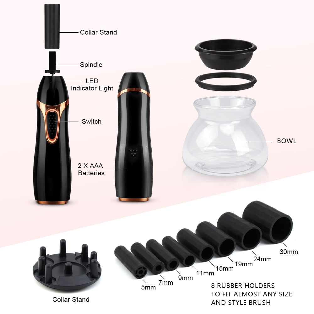 Automatic Makeup Brush Cleaner Electric Makeup Brushes Washing Machine 10 Seconds Silicone Fast Cleaner Dryer Cleaning Tool