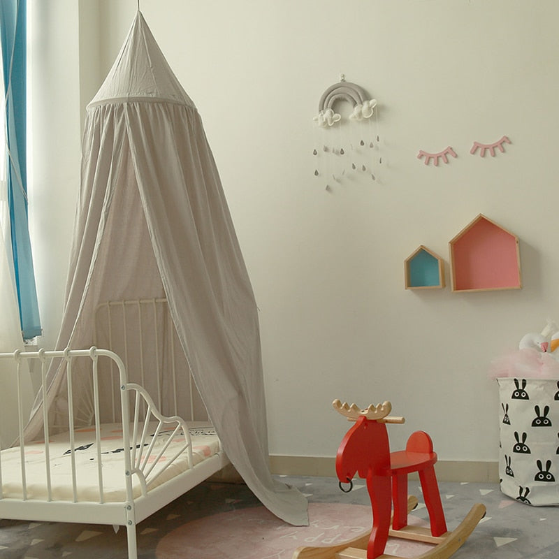 Kids Room Cotton Canopy Nursery Decor Cotton Canopy Crib Decor Mosquito Baby Boy Girl Kids Children Room Crib Cotton Canopies