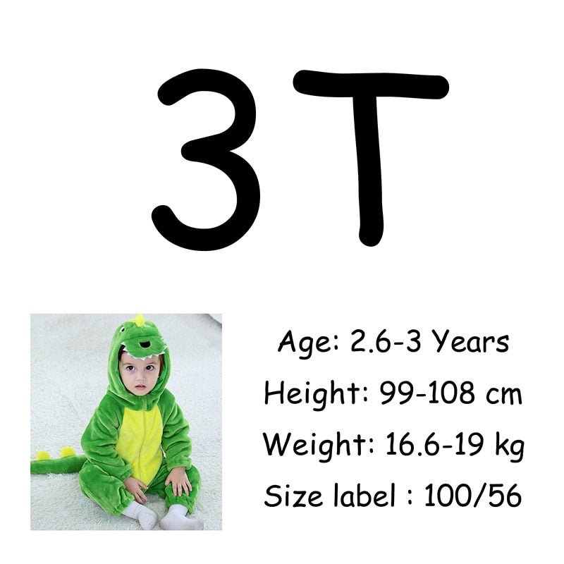 Baby Kigurumis Green Animal Cartoon Cosplay Costume Infant Child Bodysuit Onepiece Onesie Flannel Comfortable Fantasias