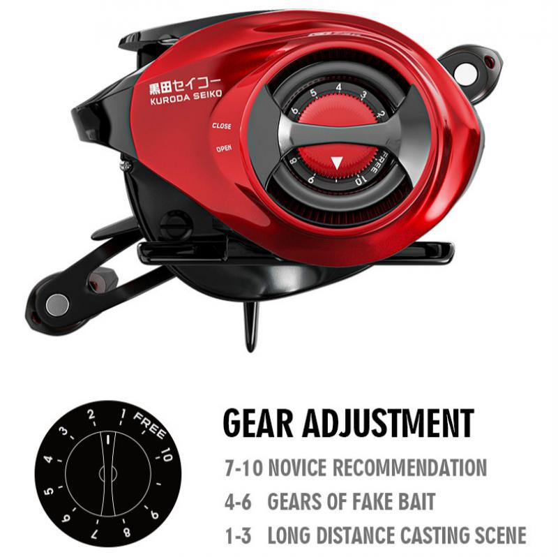 High Speed Ratio Baitcasting Reel 18+1Bb Metal Spool Casting Fishing Reel Max Drag 10Kg Saltwater Freshwater Fishing Wheel