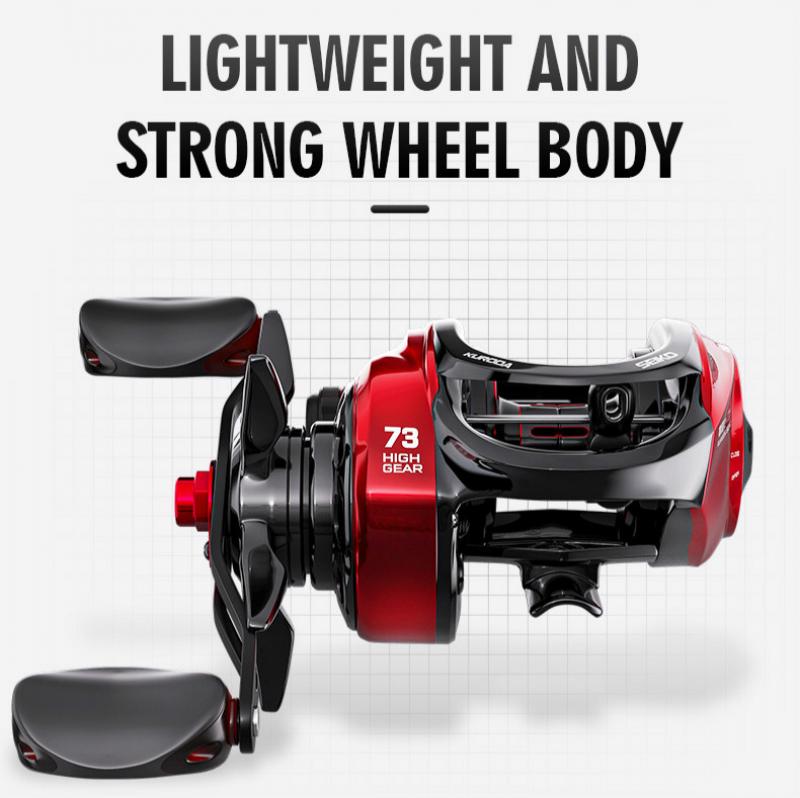 High Speed Ratio Baitcasting Reel 18+1Bb Metal Spool Casting Fishing Reel Max Drag 10Kg Saltwater Freshwater Fishing Wheel