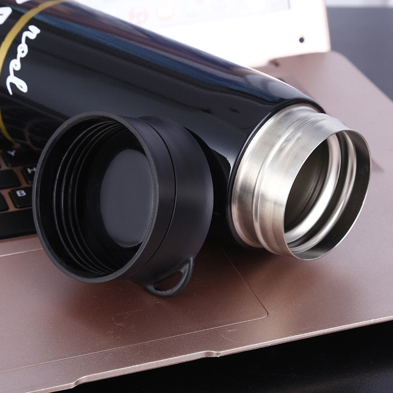 1PCS 500Ml Bullet Double-Layer Stainless Steel Vacuum Thermos Mug Coffee Mug Thermos Camouflage Vacuum Vacuum Bottle