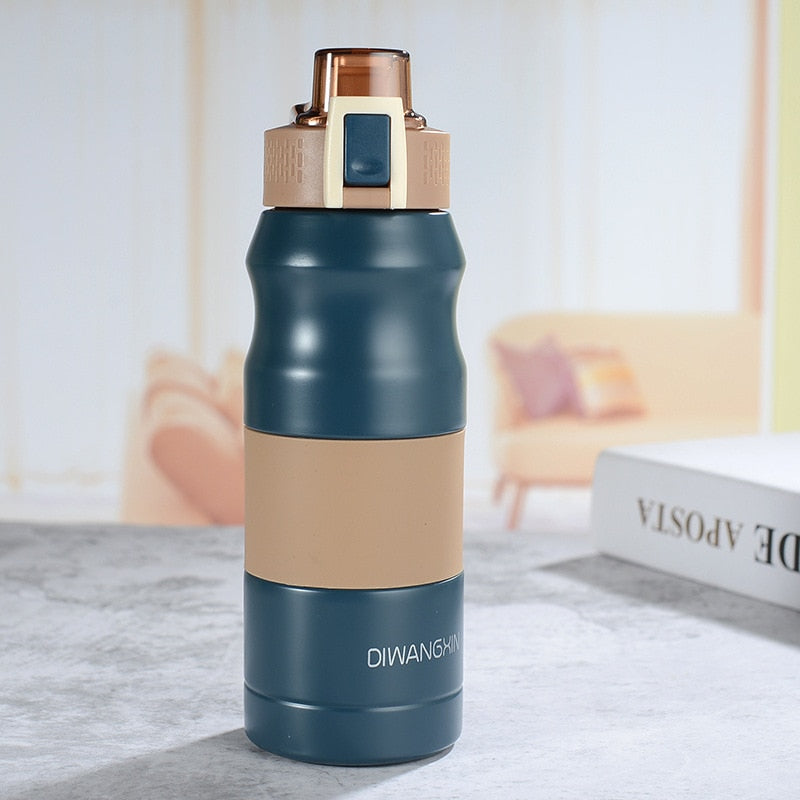 1PCS 500Ml Bullet Double-Layer Stainless Steel Vacuum Thermos Mug Coffee Mug Thermos Camouflage Vacuum Vacuum Bottle