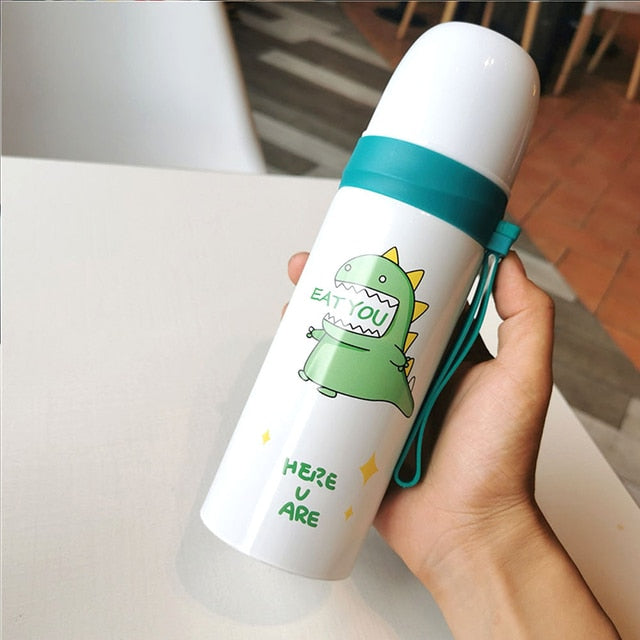 1PCS 500Ml Bullet Double-Layer Stainless Steel Vacuum Thermos Mug Coffee Mug Thermos Camouflage Vacuum Vacuum Bottle