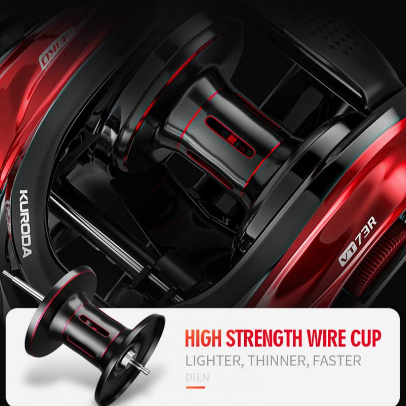 High Speed Ratio Baitcasting Reel 18+1Bb Metal Spool Casting Fishing Reel Max Drag 10Kg Saltwater Freshwater Fishing Wheel