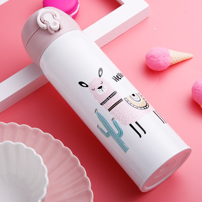 1PCS 500Ml Bullet Double-Layer Stainless Steel Vacuum Thermos Mug Coffee Mug Thermos Camouflage Vacuum Vacuum Bottle