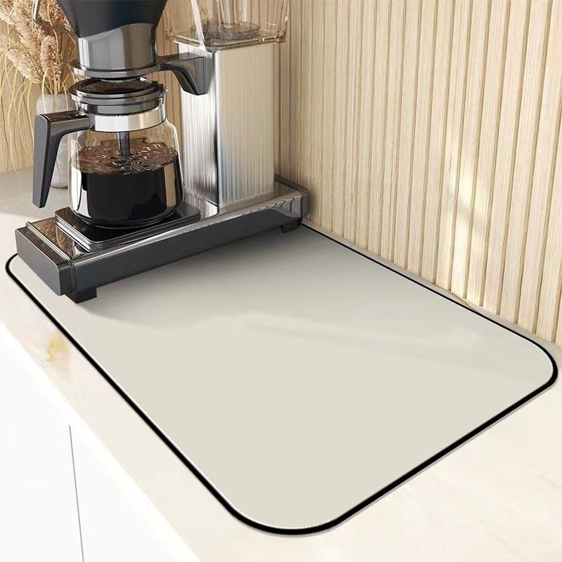 Kitchen Super Absorbent Pad Diatomite Drying Dishes Drain Mat for Kitchen Sink Countertop Protector Placemat for Bathroom Mat