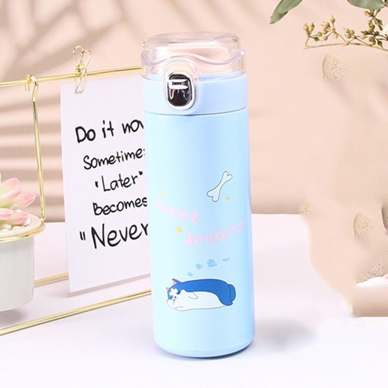 1PCS 500Ml Bullet Double-Layer Stainless Steel Vacuum Thermos Mug Coffee Mug Thermos Camouflage Vacuum Vacuum Bottle